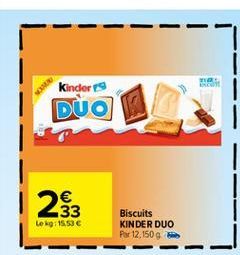 biscuits Kinder