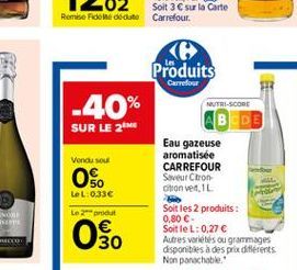 eau gazeuse Carrefour