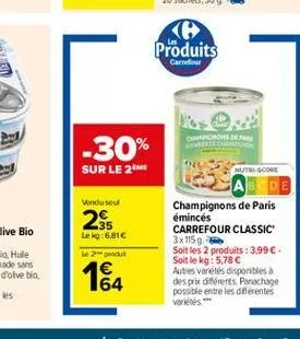 champignons de paris carrefour