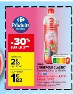 sirop Carrefour