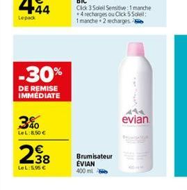 soldes Evian