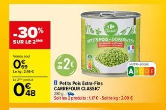 petits pois Carrefour