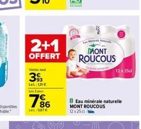 eau mont roucous