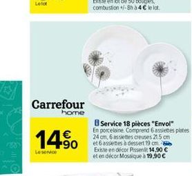 assiettes Carrefour