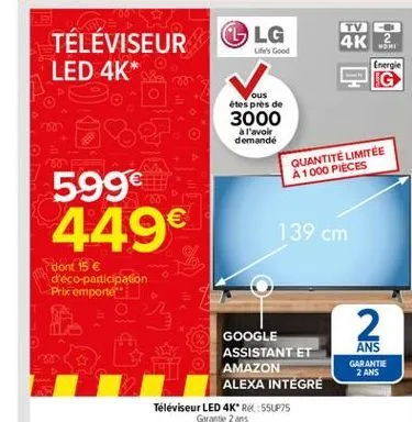 téléviseur led