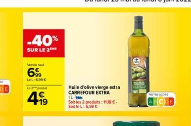 huile d'olive vierge Carrefour