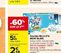 Lekg: 4.50  -60% Retre  Olé  SUR LE 2M  Venda seul  5  Lekg: 5.34  Le produit   18