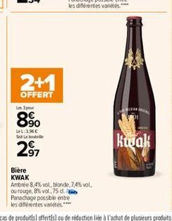 2+1  OFFERT  Les pour  8%. 29