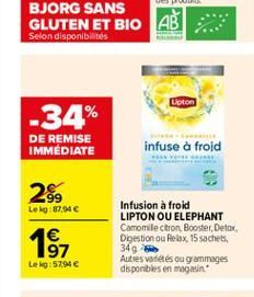 soldes Lipton