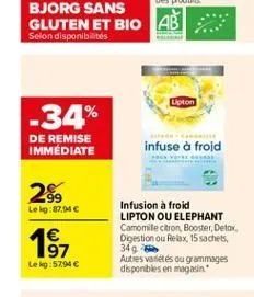 soldes lipton