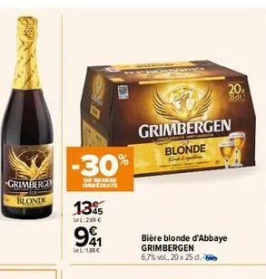 bière blonde grimbergen