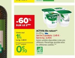 promos Activia