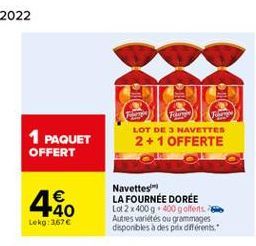 promos La fournée dorée