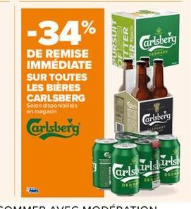 -34%  2  HOS  LITER  Carlsberg  Carlsberg  Carlsberg  Cristurlslürls  DESCRIEDRIER