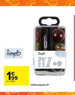 Simply  Simple Kit  NICE    99 Le coffret  o  Coffret ampoules H7