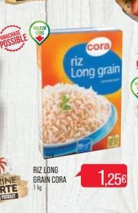 riz long grain Cora