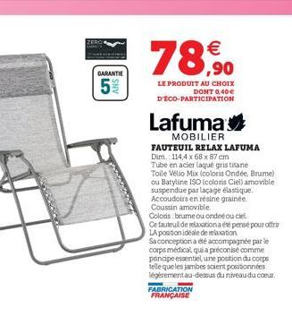 fauteuil relax Lafuma
