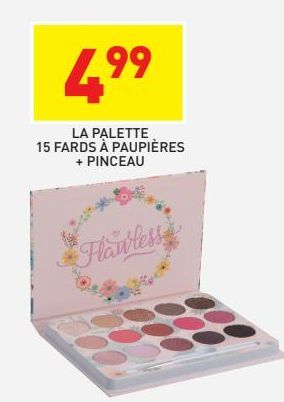 LA PALETTE 15 FARDS A PAUPIERES + PINCEAU