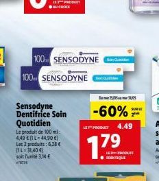 dentifrice Sensodyne