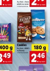 Au chote choco pépite ou cacao STI SECTOR  mem  COOKIES BOUNTY  Swed Cod  34  ou Bounty  246