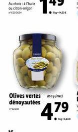 olives dénoyautées