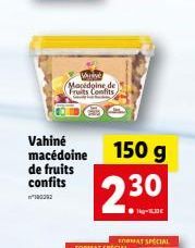 macédoine de fruits Vahiné