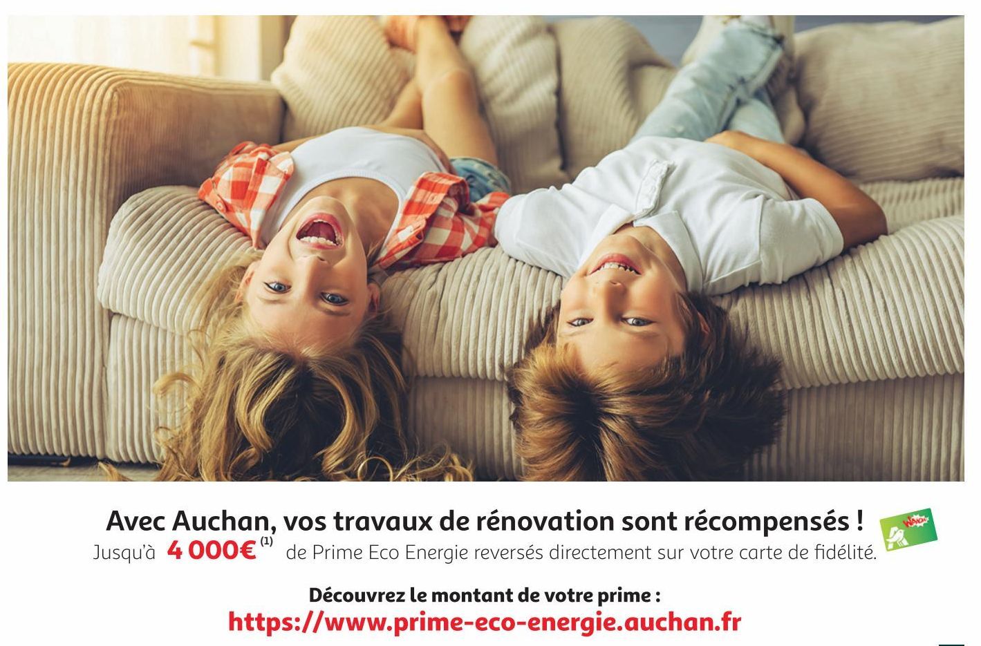 Avec Auchan , vos travaux de rénovation sont récompensés!