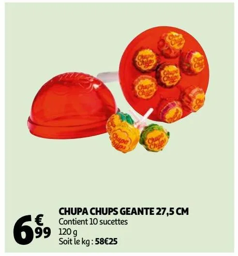 chupa chups geante 27,5 cm