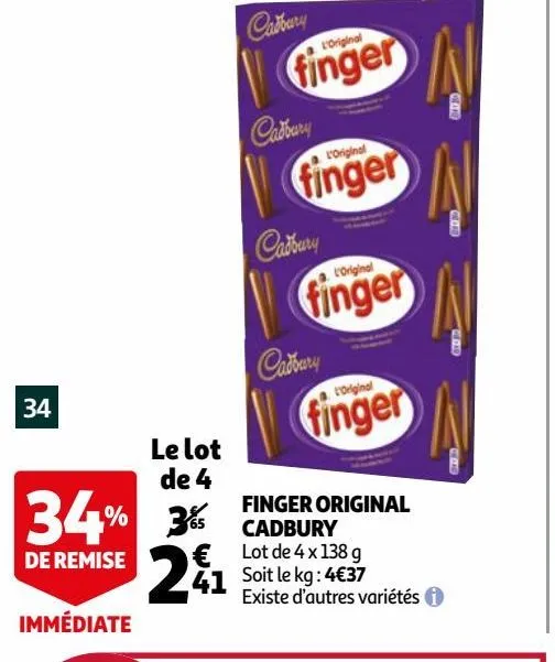 finger original cadbury