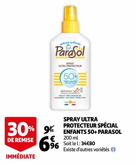 SPRAY ULTRA PROTECTEUR SPÉCIAL ENFANTS 50+ PARASOL