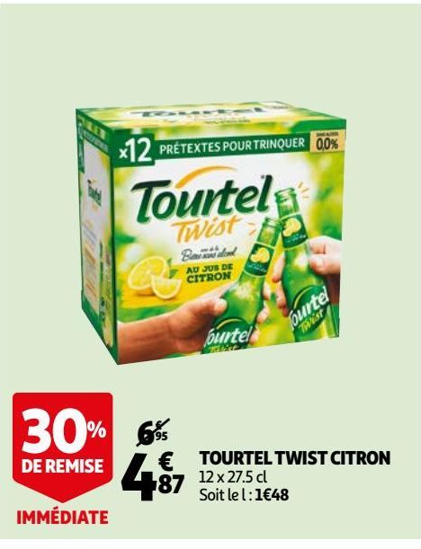 TOURTEL TWIST CITRON