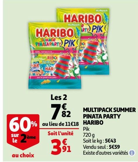 MULTIPACK SUMMER PINATA PARTY HARIBO