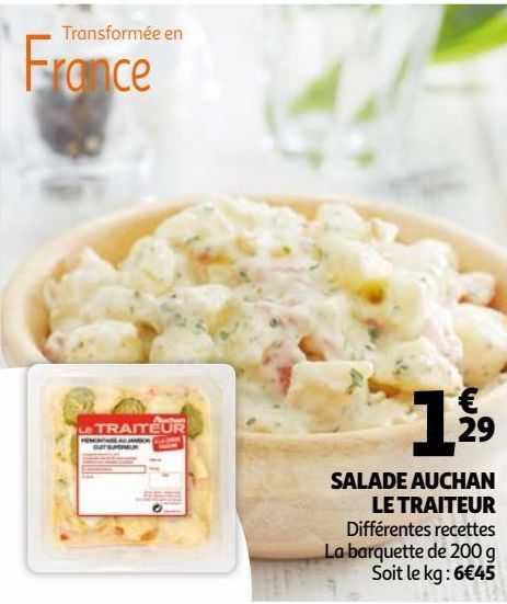 SALADE AUCHAN LE TRAITEUR