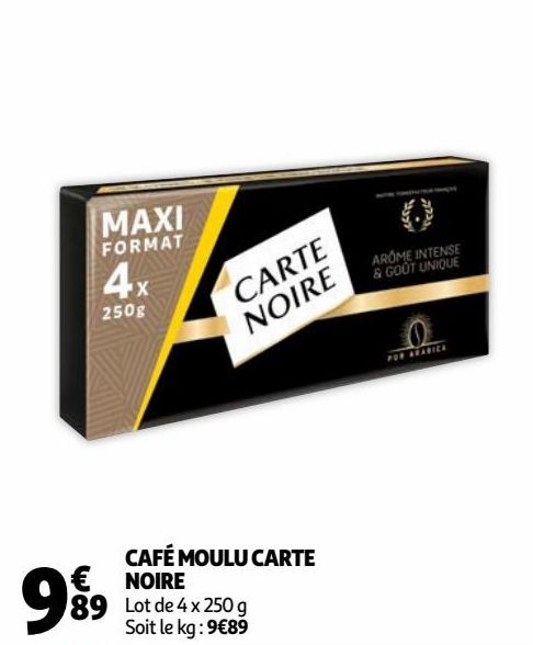 CAFÉ MOULU CARTE NOIRE