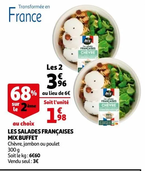 les salades francaises mix buffet
