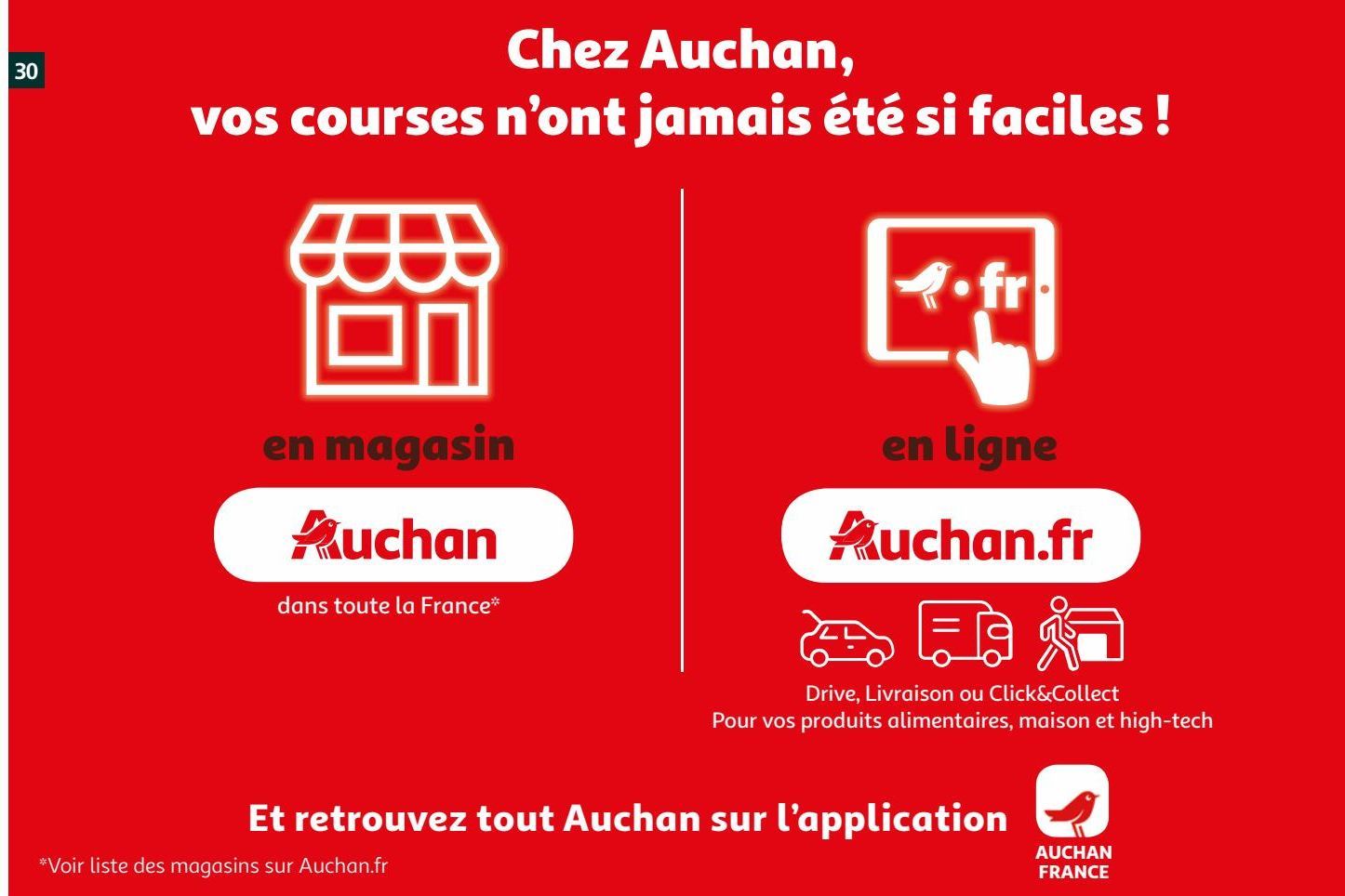 Chez Auchan, vos courses n'ont jamais été si faciles!