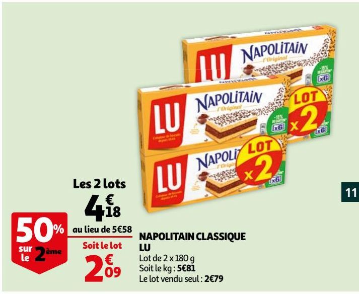 NAPOLITAIN CLASSIQUE LU