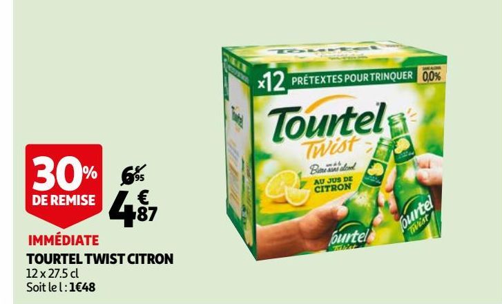 TOURTEL TWIST CITRON