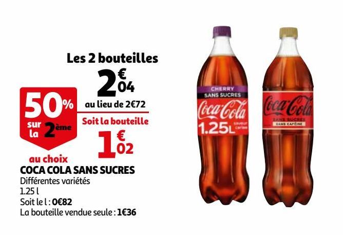 COCA COLA SANS SUCRES