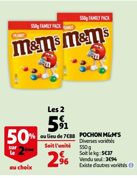 POCHON M&M'S