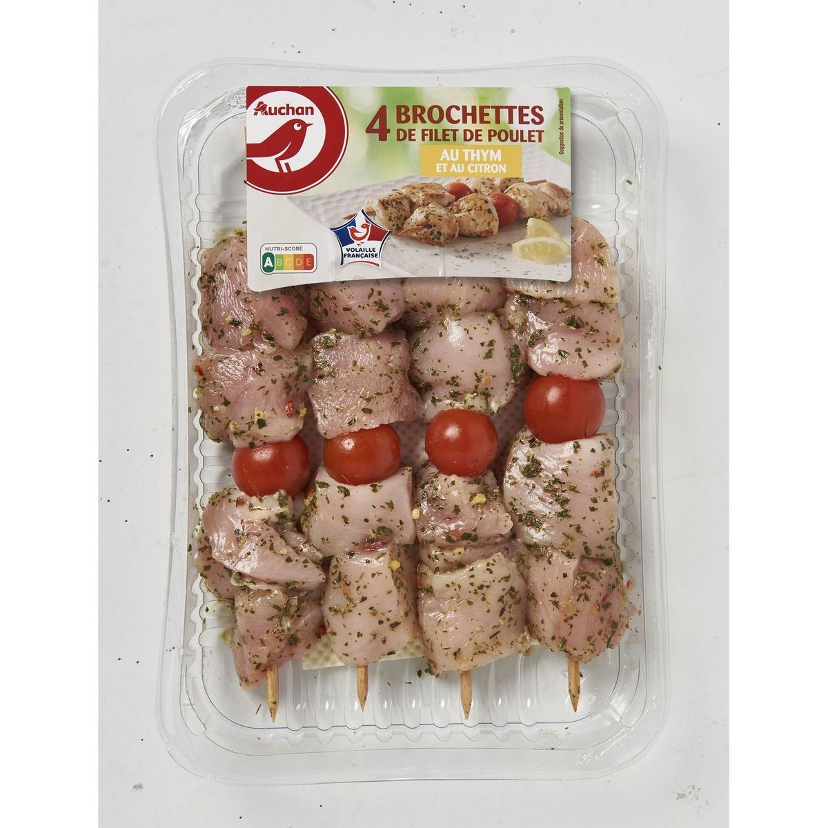 BROCHETTES DE POULET AUCHAN