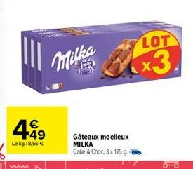 gâteaux moelleux Milka