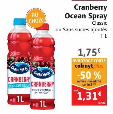 cranberry océan spray