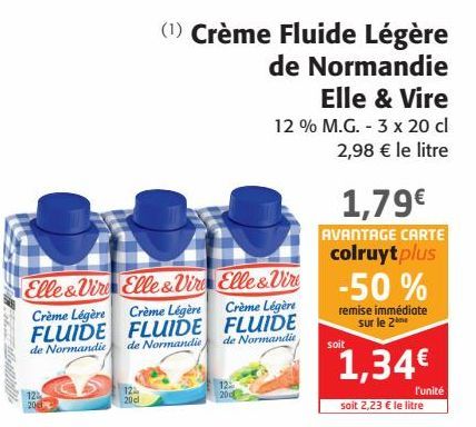 Crème Fluide légère de Normandie Elle et Vire