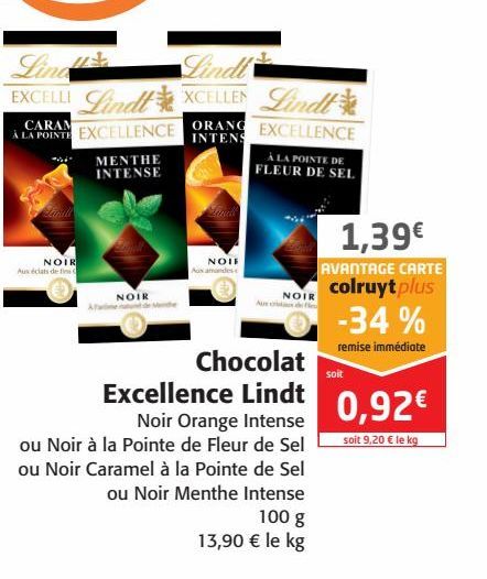 Chocolat Excellence Lind
