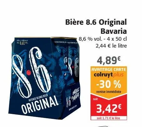 bière 8.6 original bavaria
