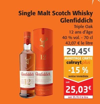 Single Malt Scotch Whisky Glenfiddich