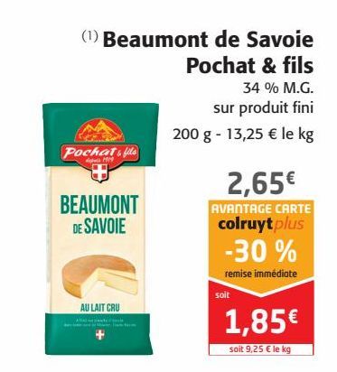 Beaumont de Savoie Pocha et fils