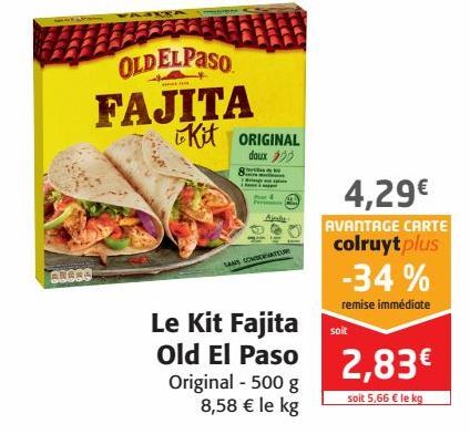 Le Kit Fajita Old El Paso