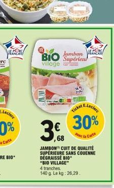 jambon cuit E.Leclerc